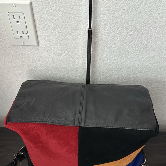 Patricia Nash Suede Color Black Multi Satchel - Picture 8 of 11